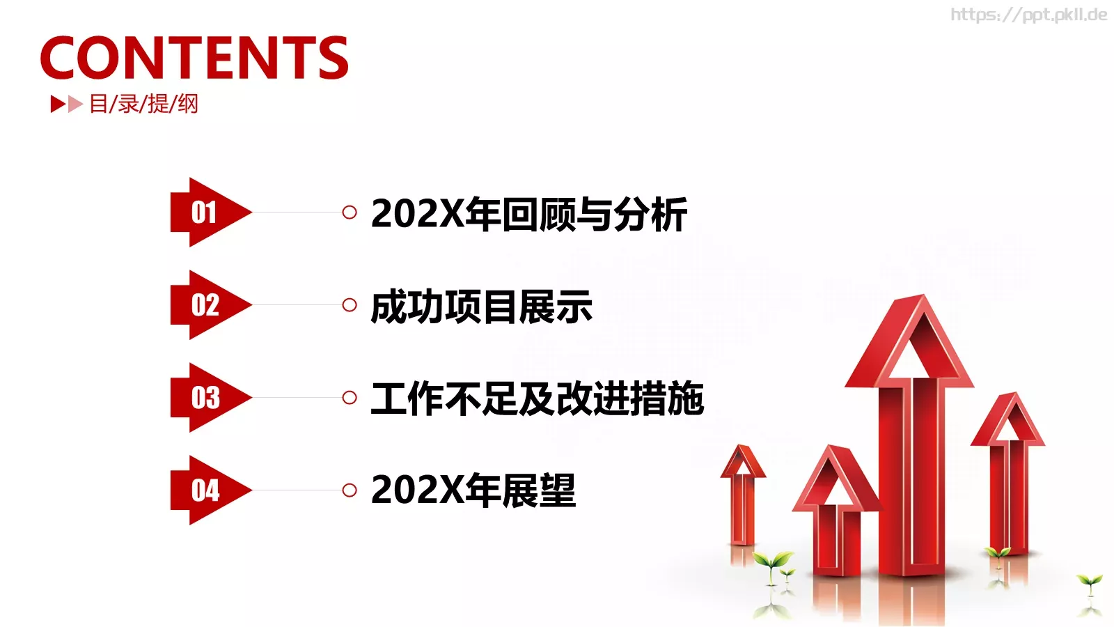 红色商务财务分析报告PPT模板 第 2 页缩略图