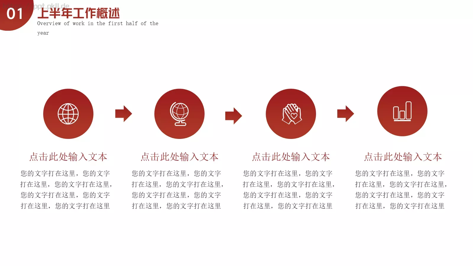商务风年中总结PPT模板 第 5 页预览图