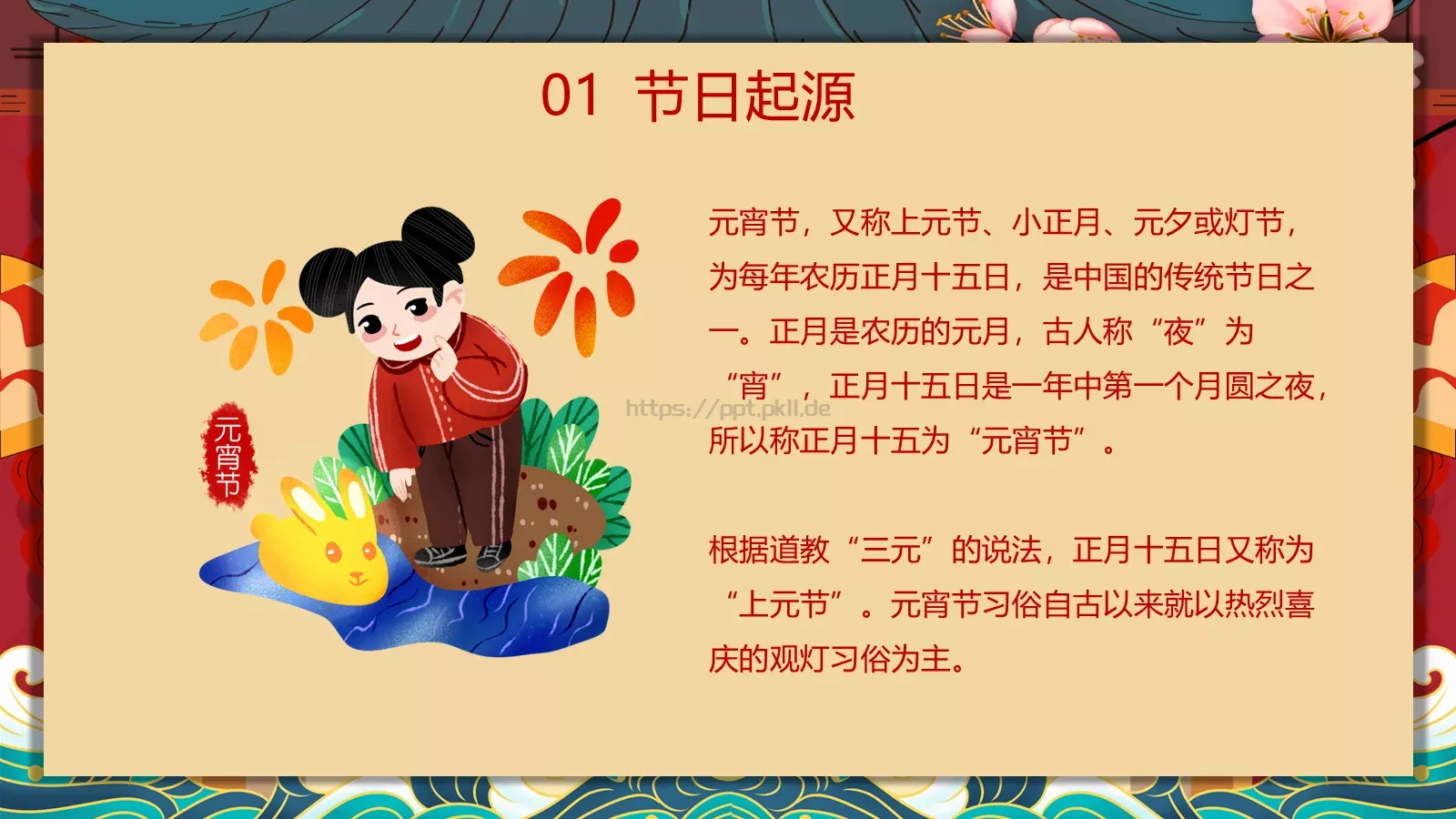 新年春节见说马家滴粉好PPT模板 第 4 页缩略图