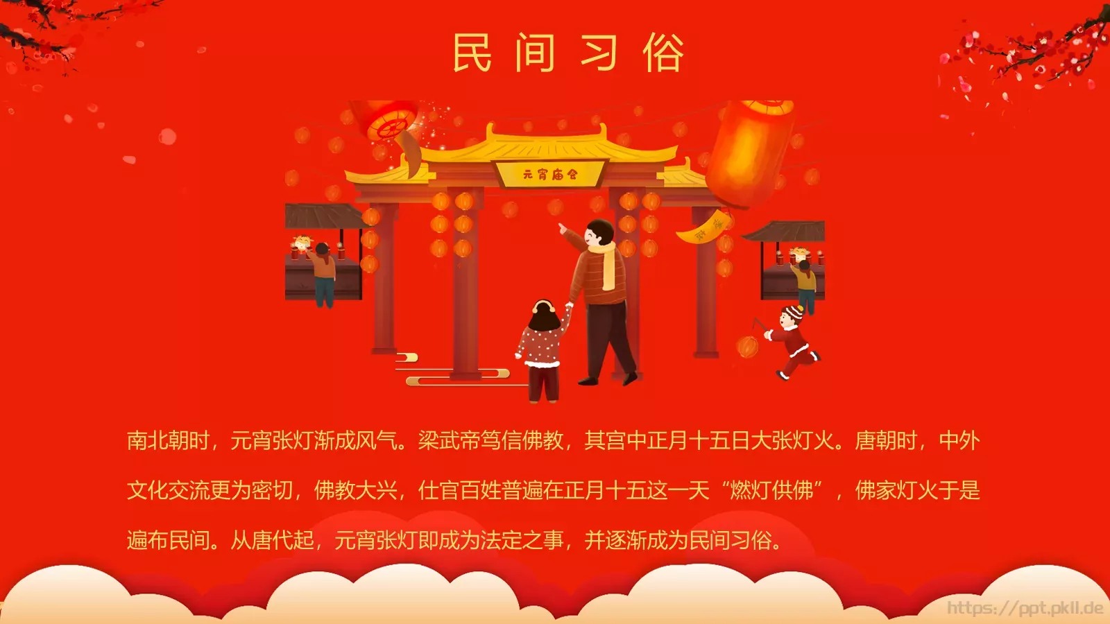 元宵节喜庆庆典PPT模板 第 11 页预览图