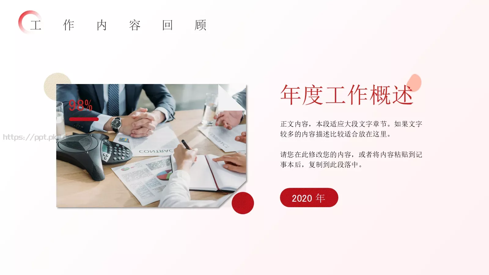 年度总结汇报PPT模板 第 4 页缩略图