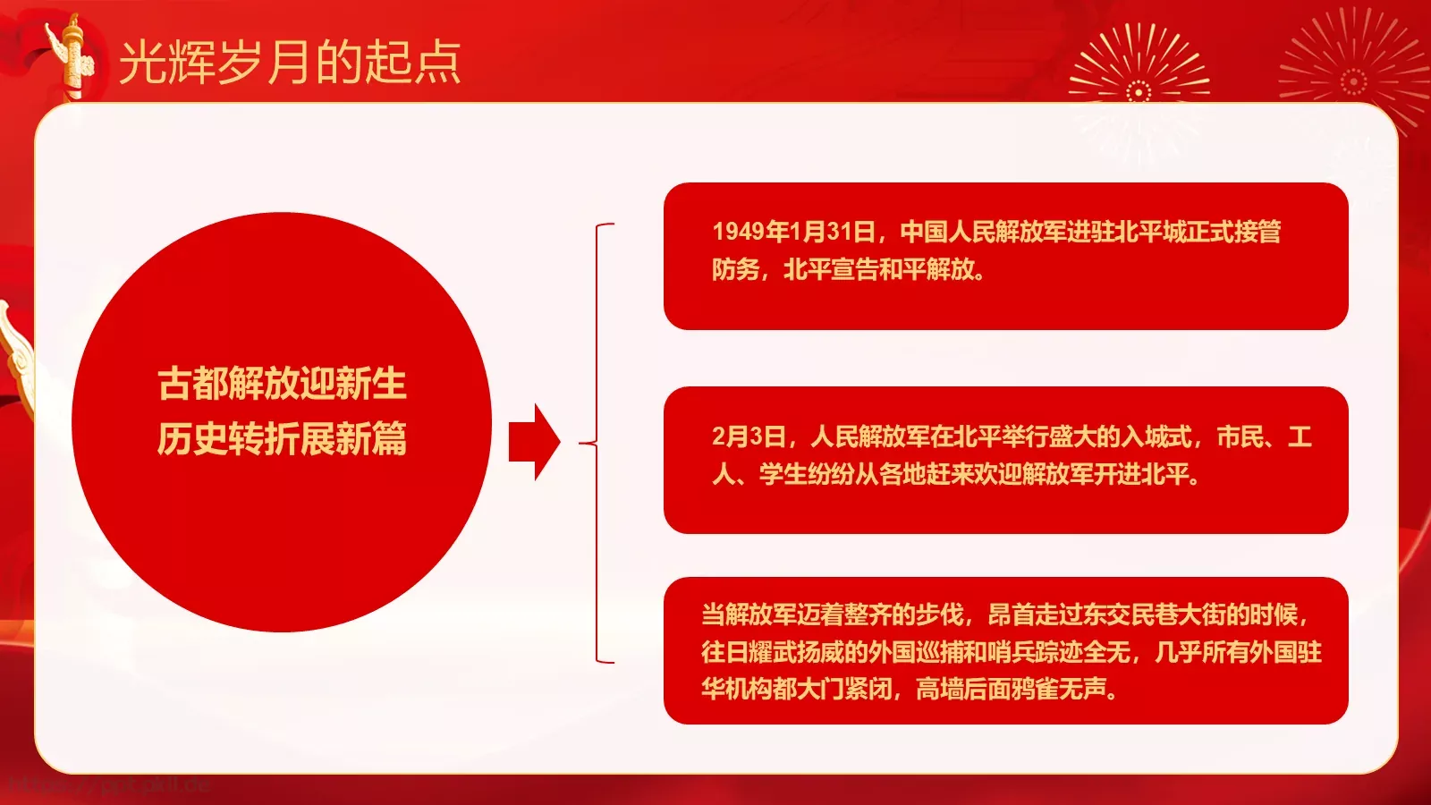 热烈庆祝中华人民共和国成立国庆节PPT模板 第 5 页预览图