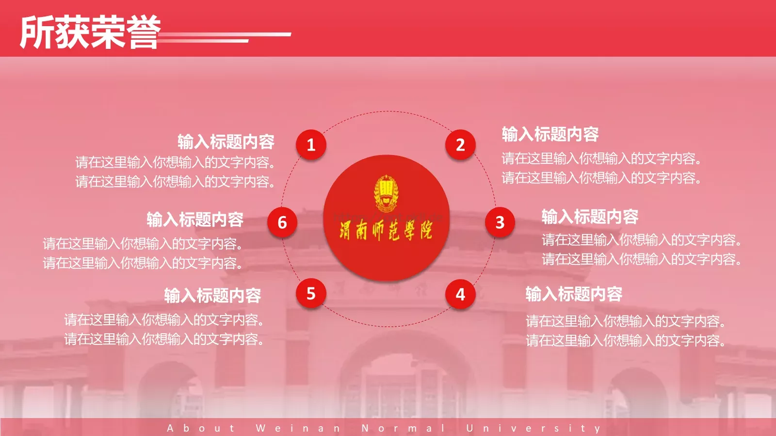 渭南师范学院简介PPT模板 第 19 页预览图