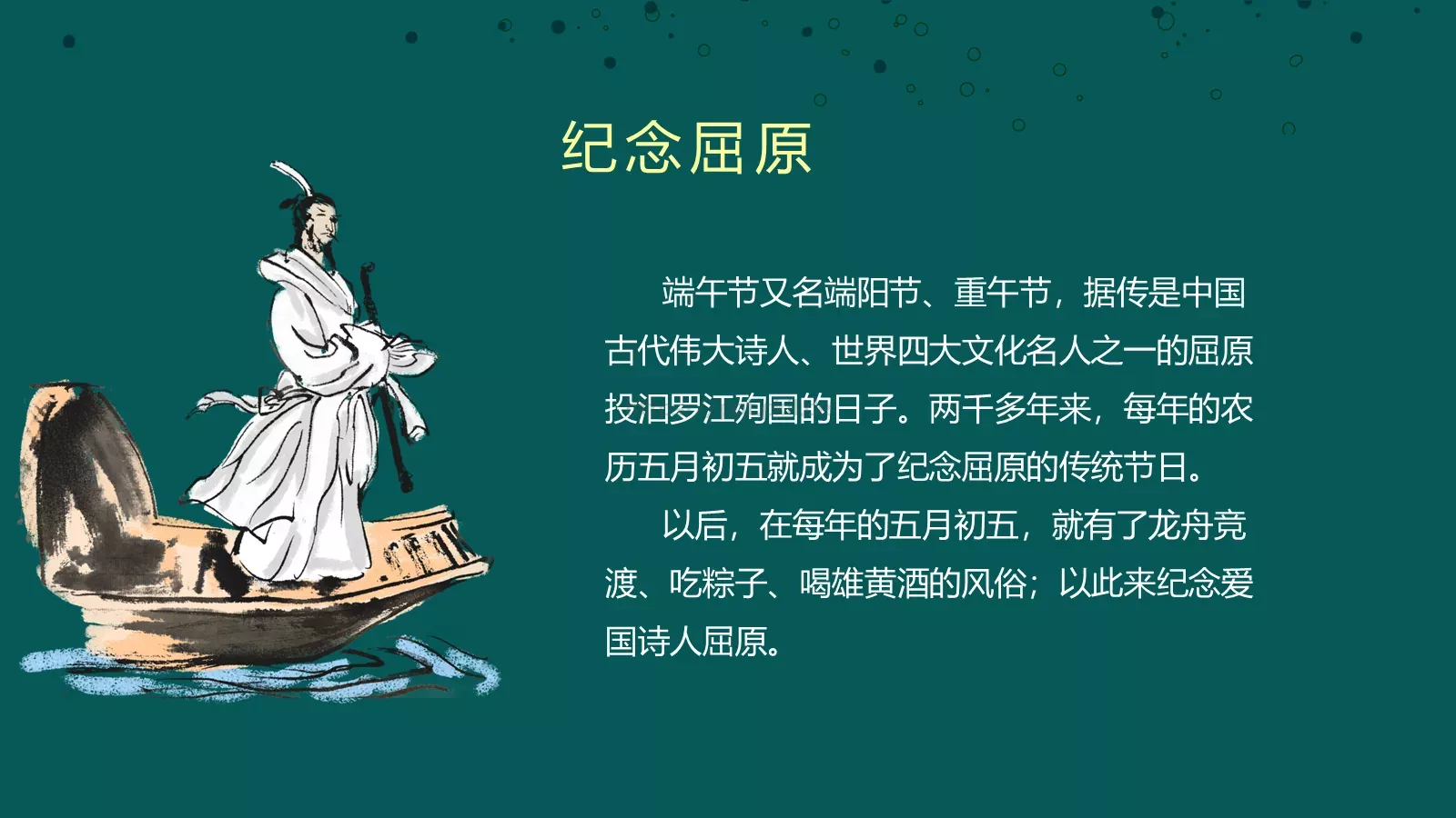 端午节节日介绍PPT模板 第 16 页预览图