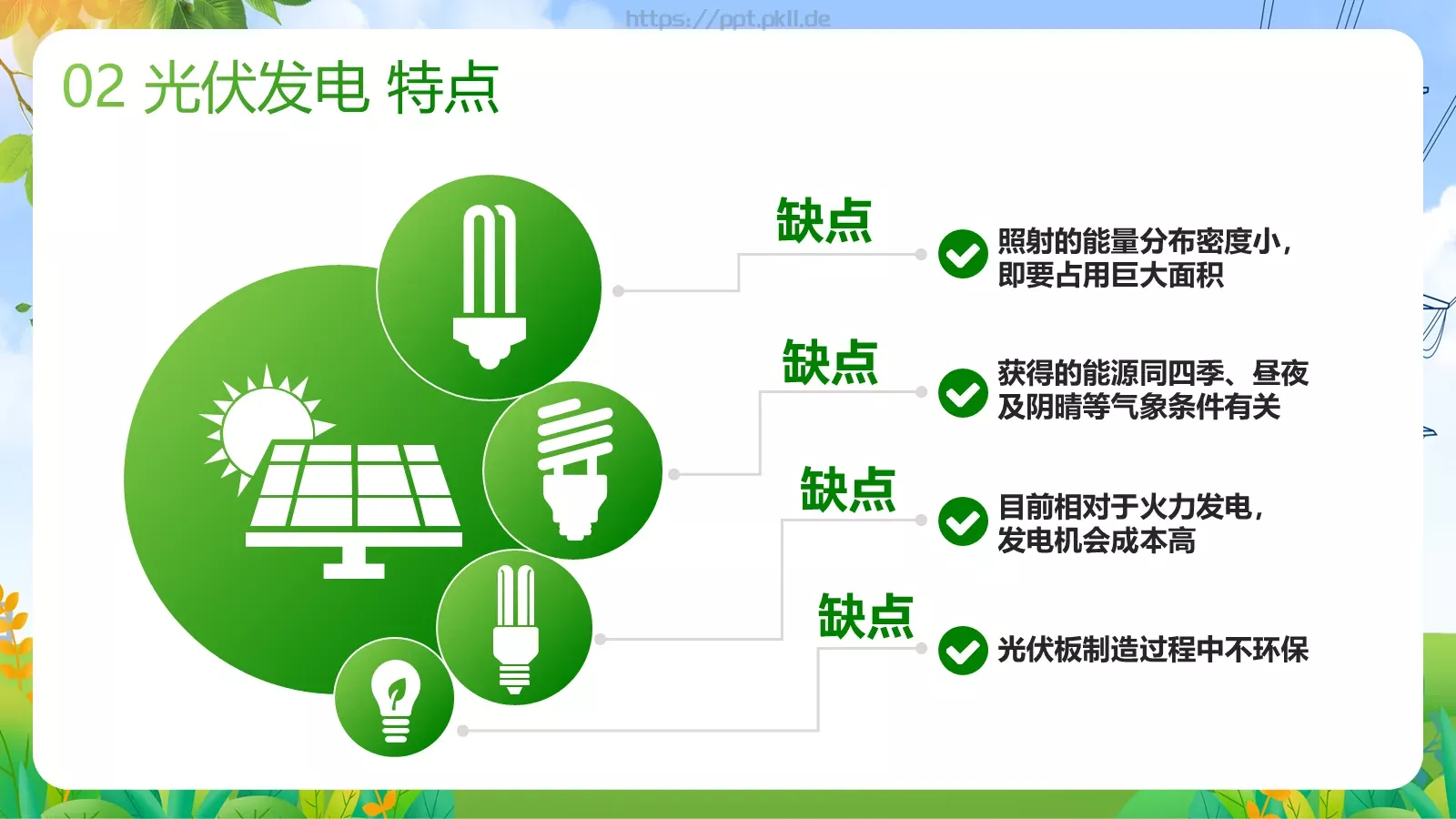 光伏发电项目简介PPT模板 第 13 页预览图
