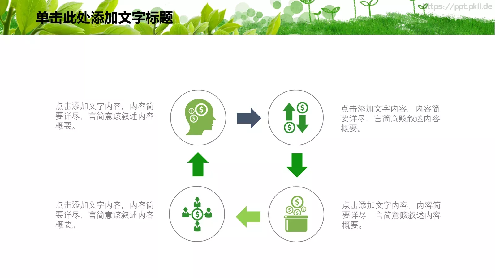 绿色环保主题PPT模板 第 4 页缩略图