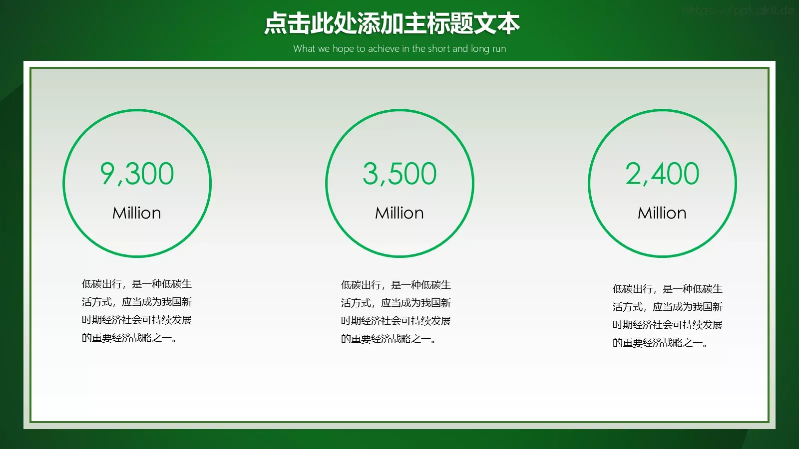 低碳环保绿色出行PPT模板 第 9 页预览图