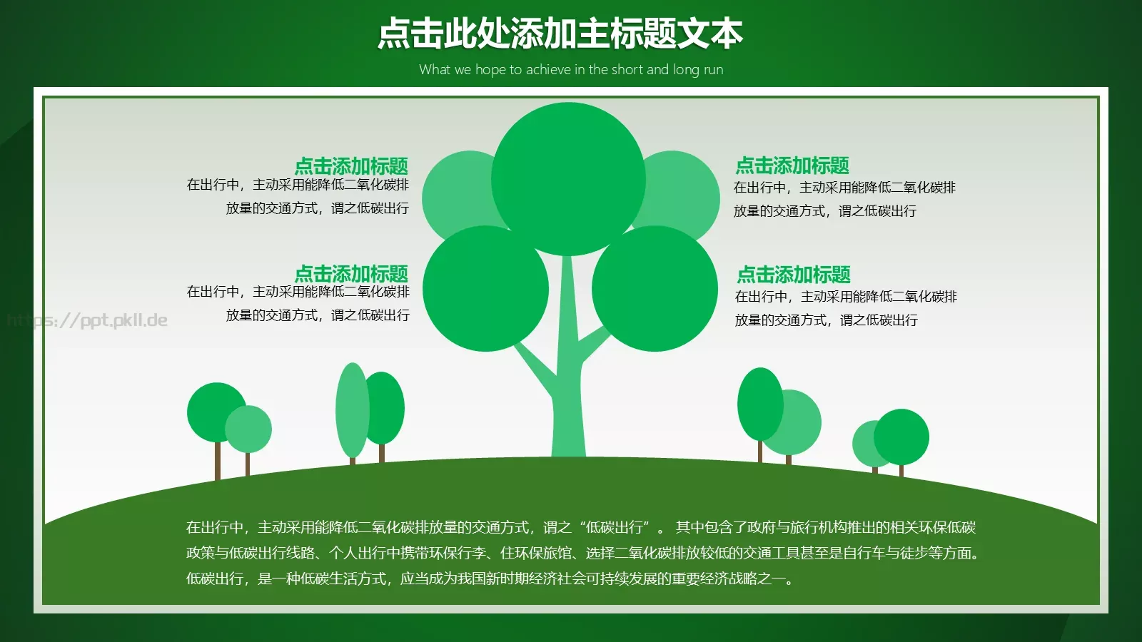 低碳环保绿色出行PPT模板 第 16 页预览图