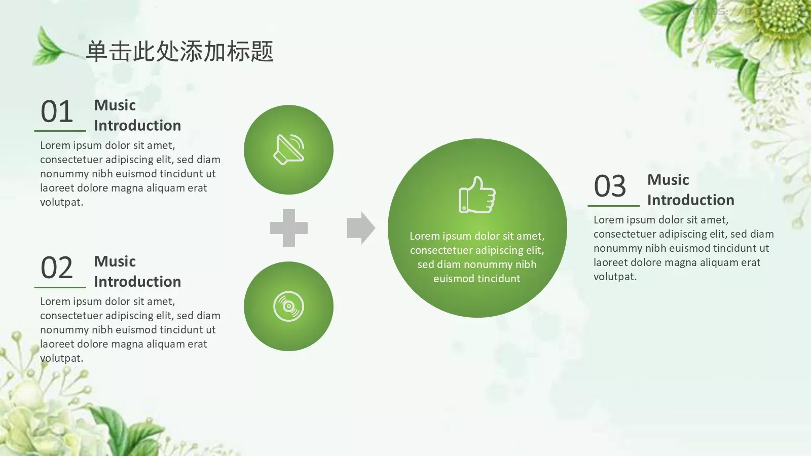 春天绿色唯美清新风PPT模板 第 15 页预览图