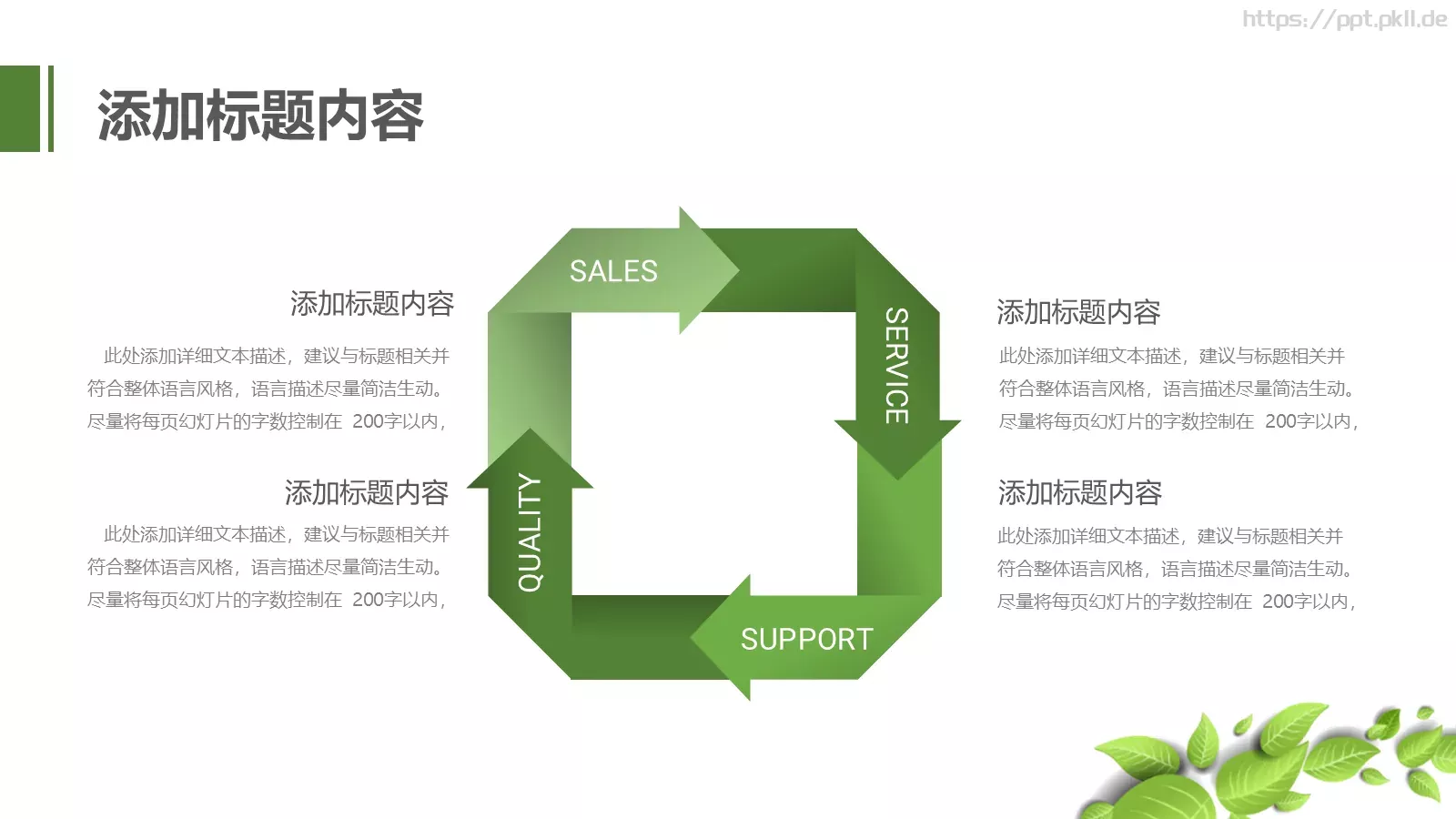 绿色环保低碳PPT模板 第 12 页预览图