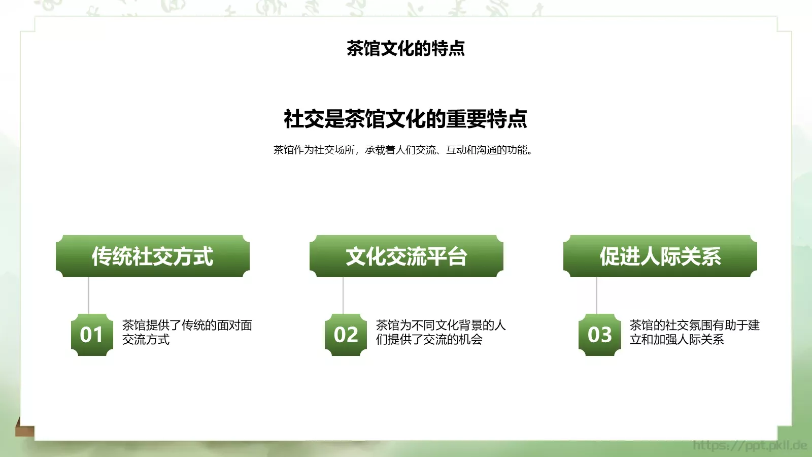 茶道艺术宣讲PPT模板 第 8 页预览图
