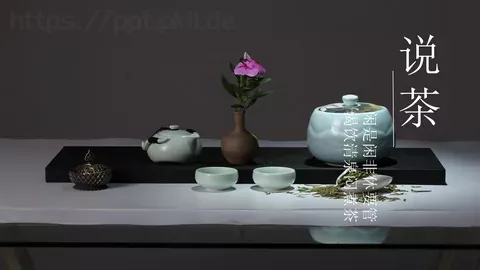 茶文化产品介绍画册PPT模板 缩略图