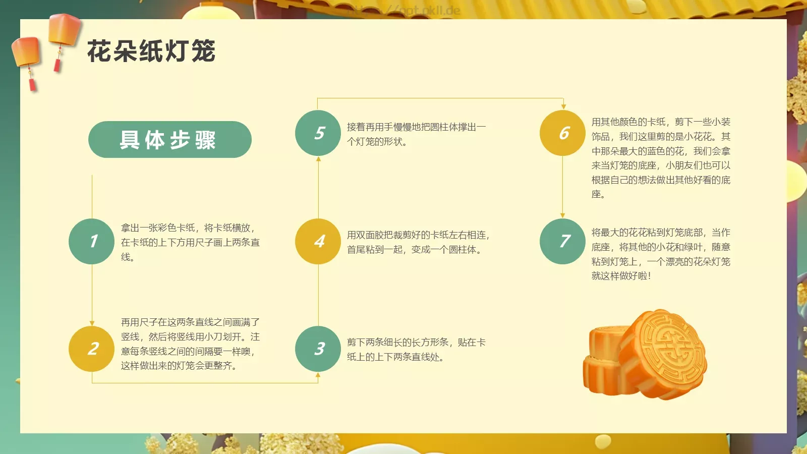 幼儿园中秋节主题班会PPT模板 第 17 页预览图