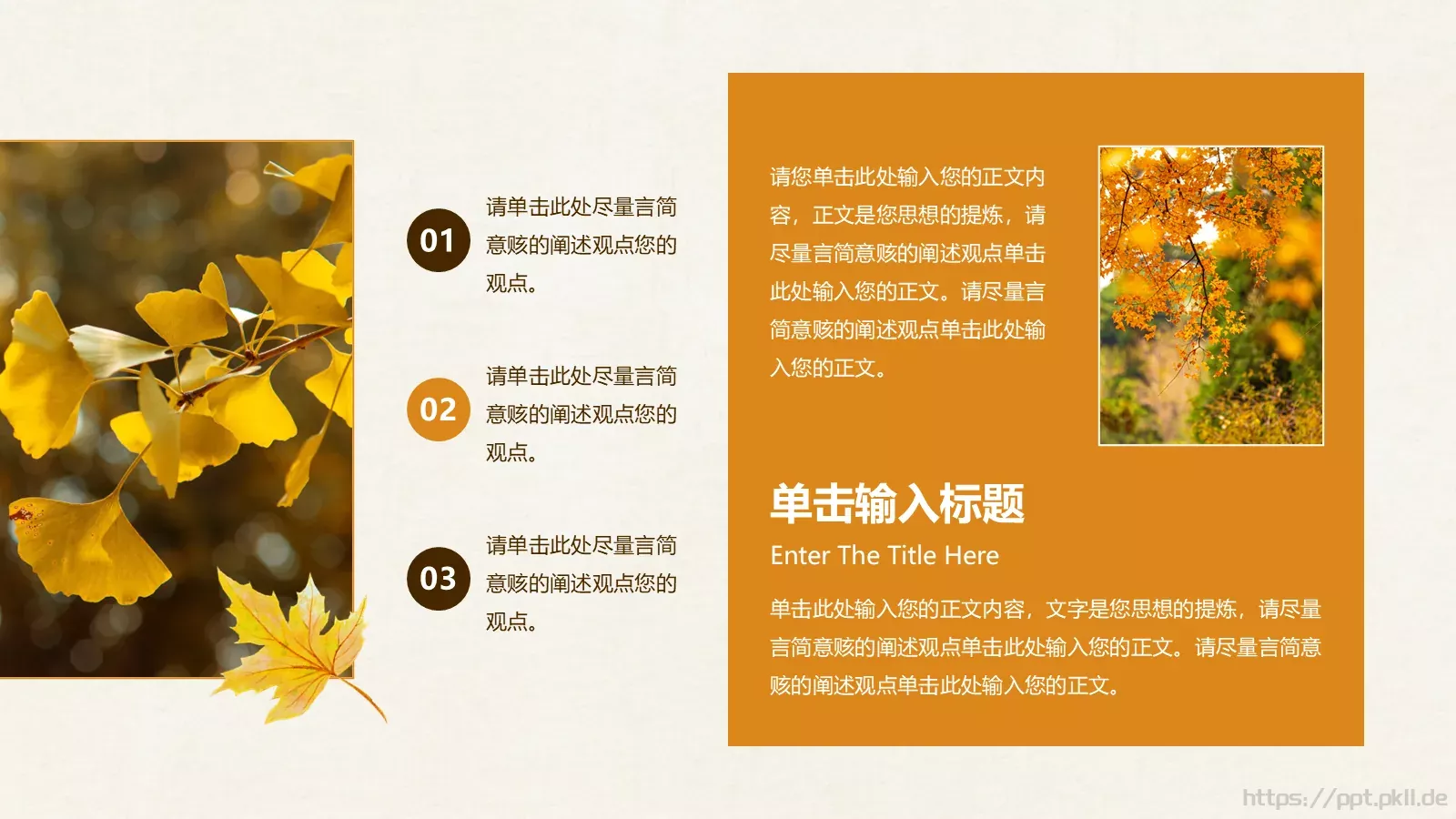 一叶知秋计划总结PPT模板 第 5 页预览图