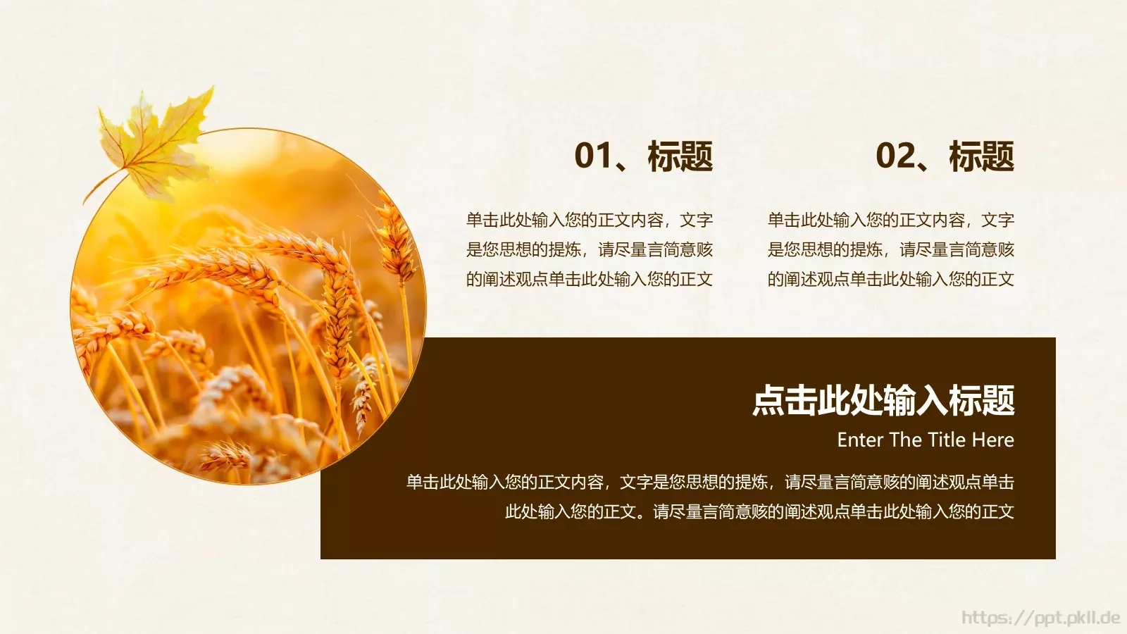 一叶知秋计划总结PPT模板 第 10 页预览图
