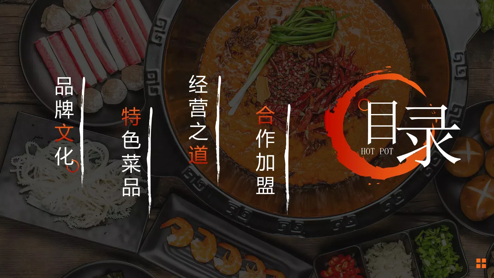 美食介绍宣传画册PPT模板 第 2 页缩略图