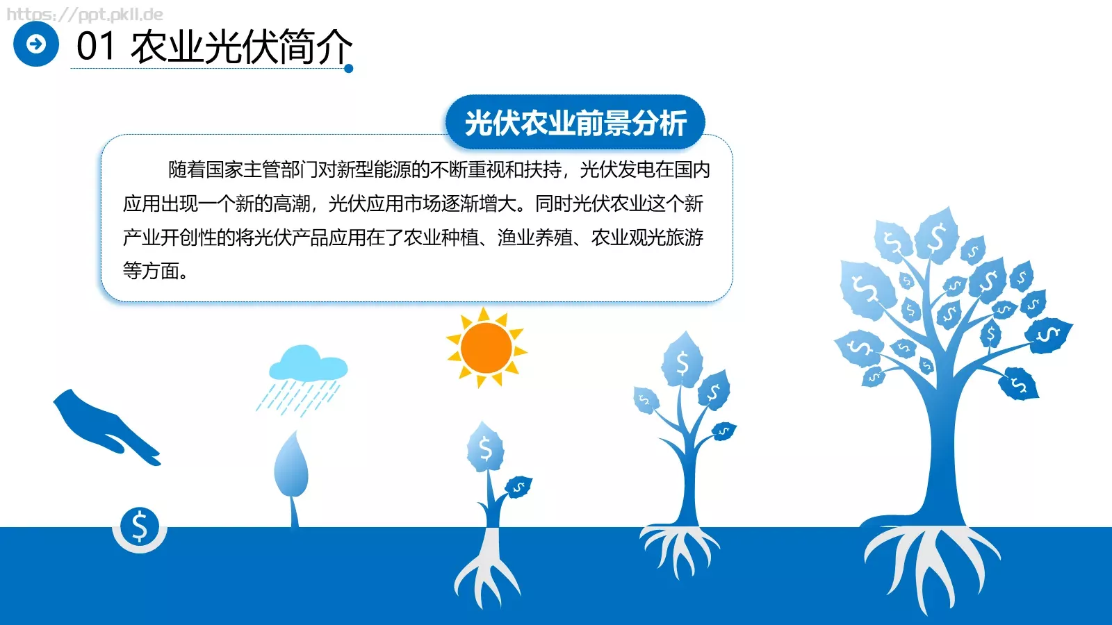 光伏发电项目介绍PPT模板 第 4 页缩略图