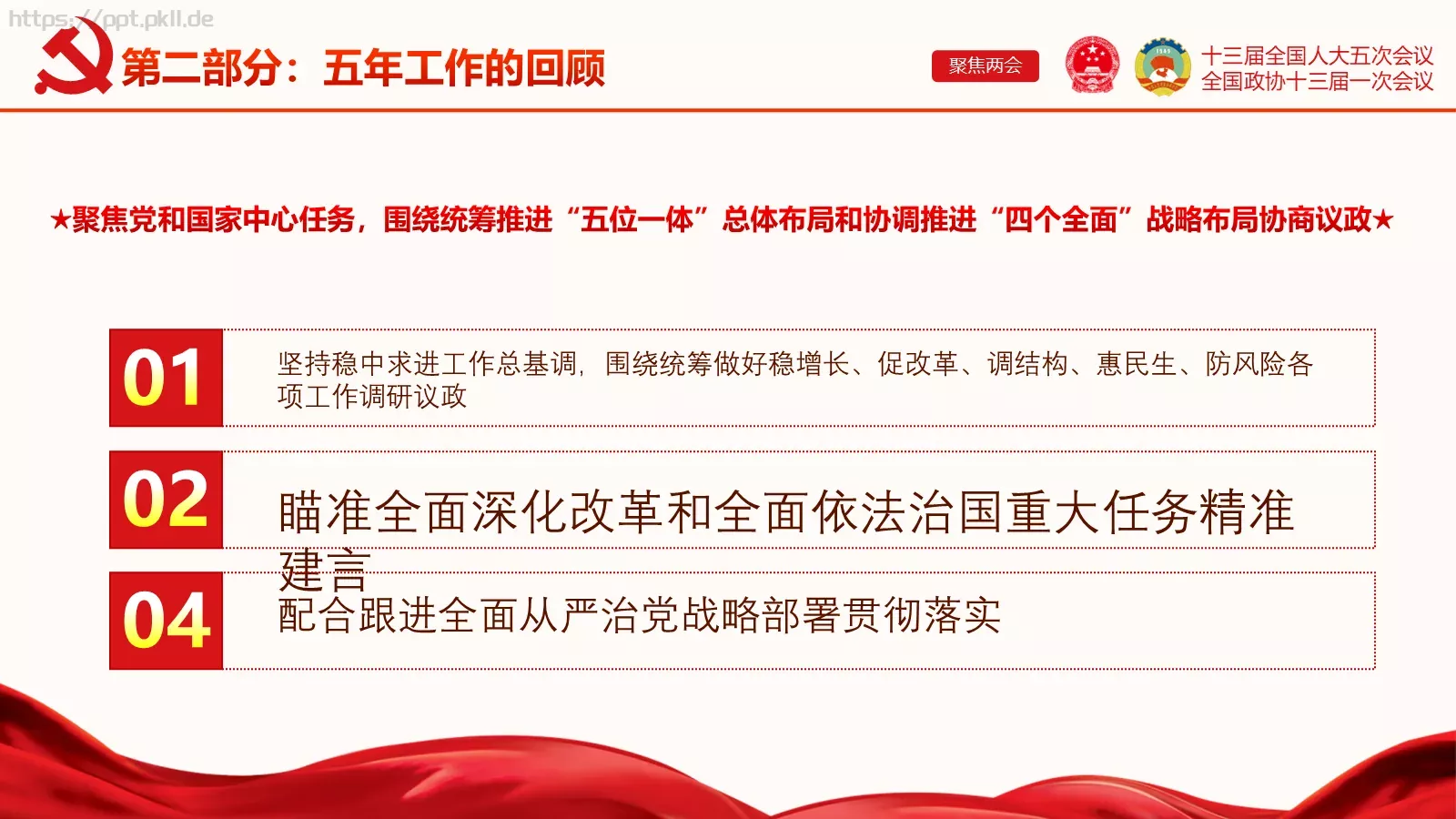 聚焦两会解读PPT模板 第 16 页预览图