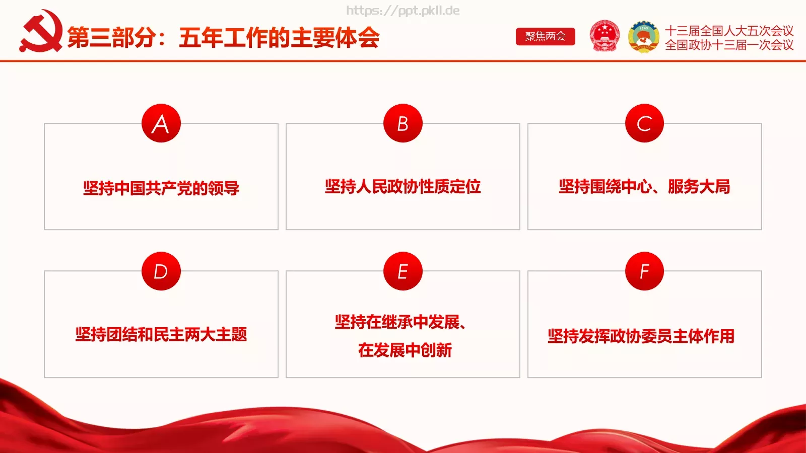 聚焦两会解读PPT模板 第 33 页预览图