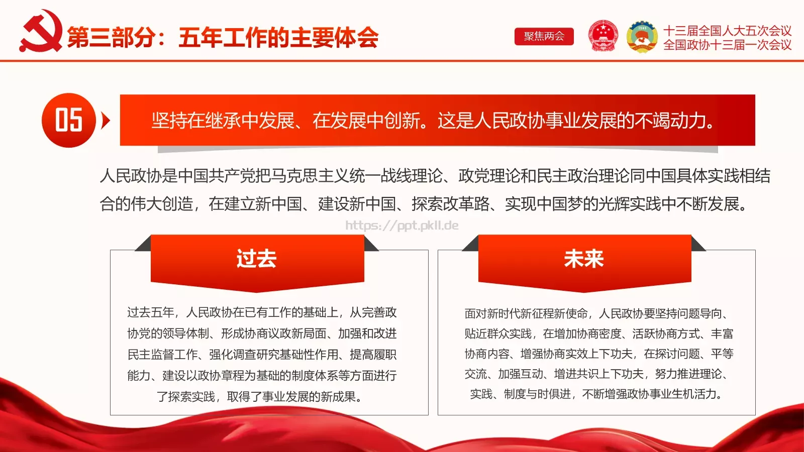 聚焦两会解读PPT模板 第 39 页预览图