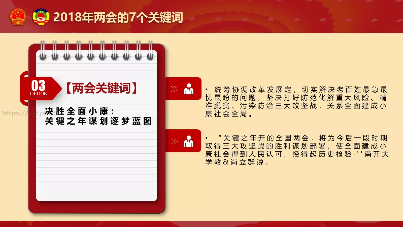 2018两会解读第一季PPT模板 第 18 页预览图