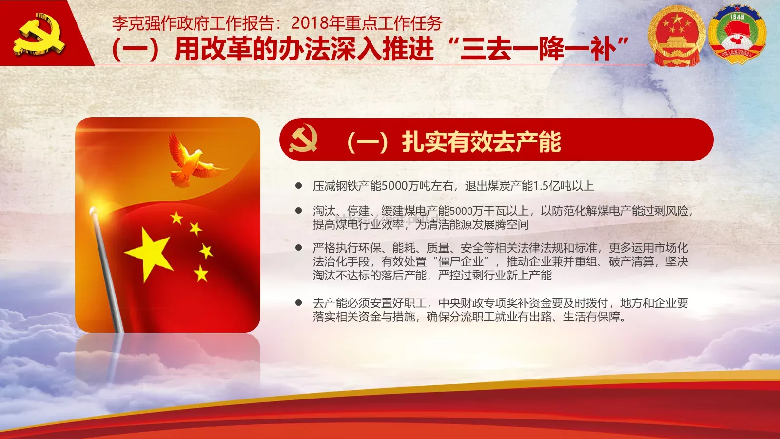 2018两会解读第一季PPT模板 第 6 页预览图