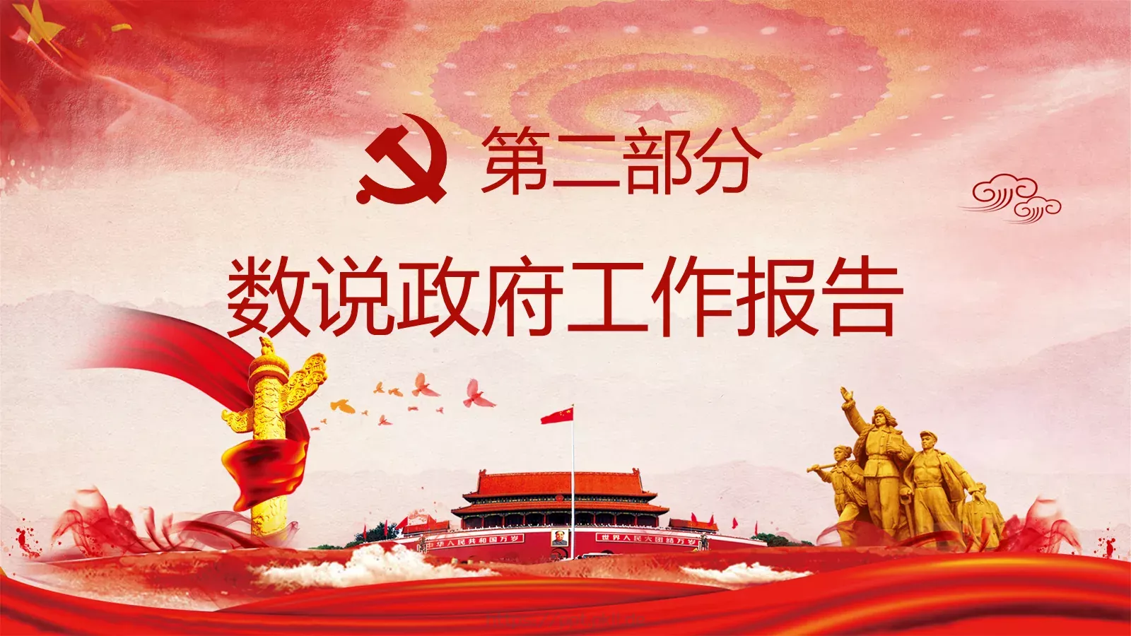 2018两会解读第一季PPT模板 第 7 页预览图