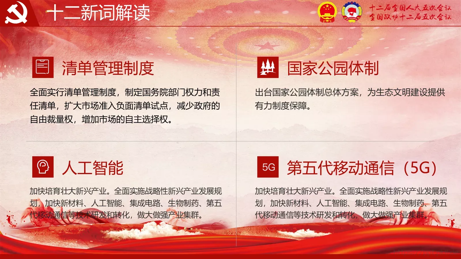 2018两会解读第一季PPT模板 第 21 页预览图