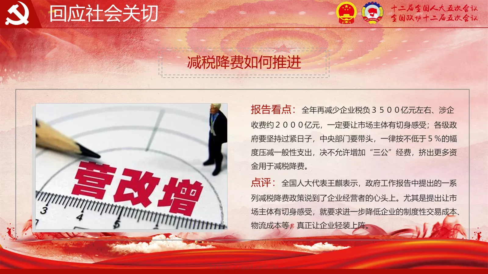2018两会解读第一季PPT模板 第 25 页预览图