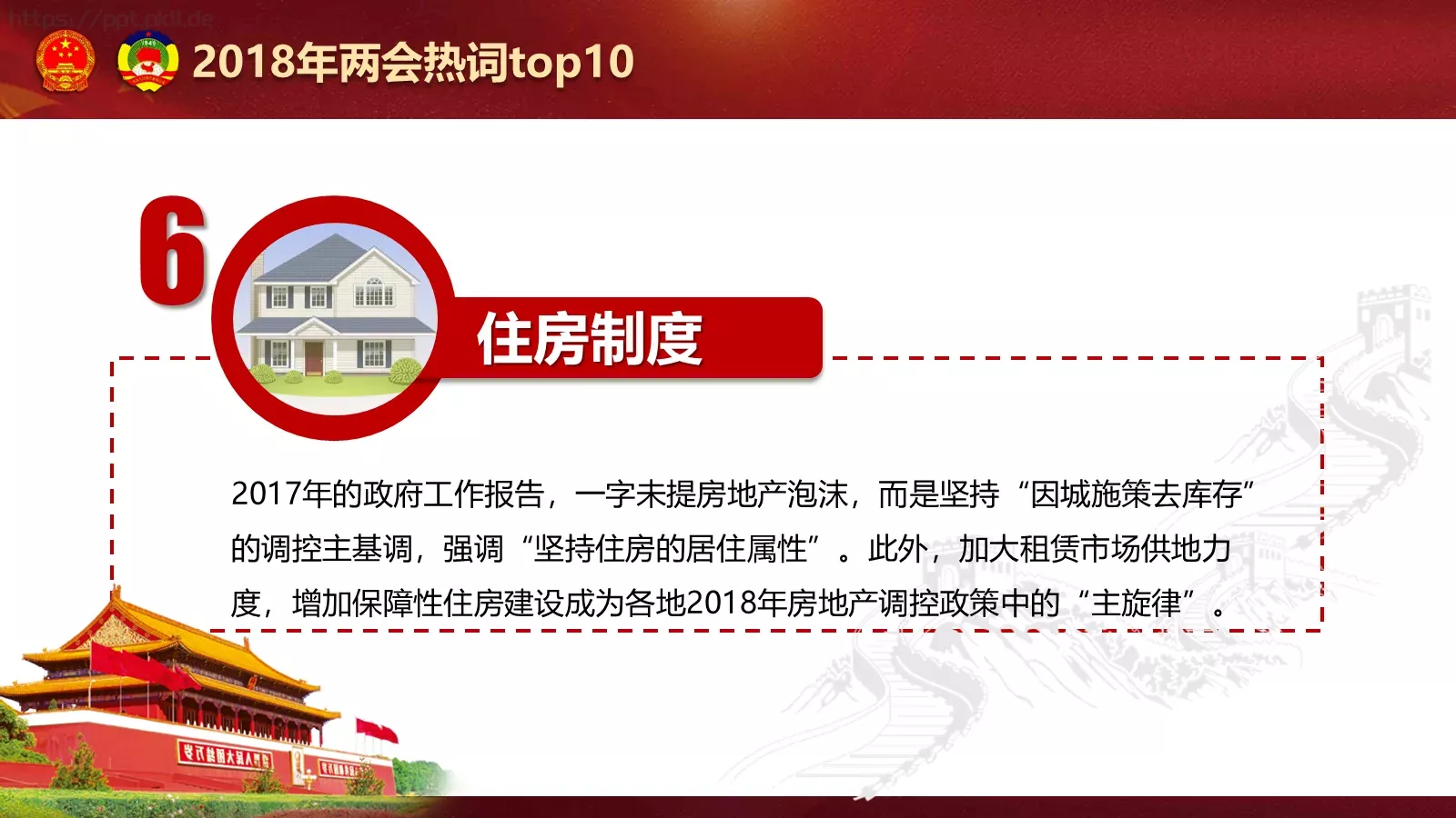 聚焦两会解读PPT模板 第 20 页预览图