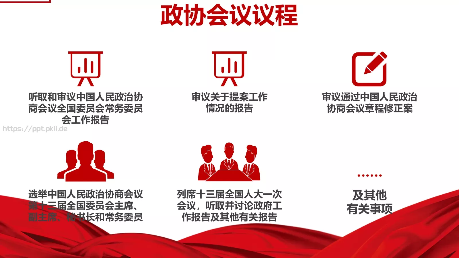 全国两会解读PPT模板 第 6 页预览图