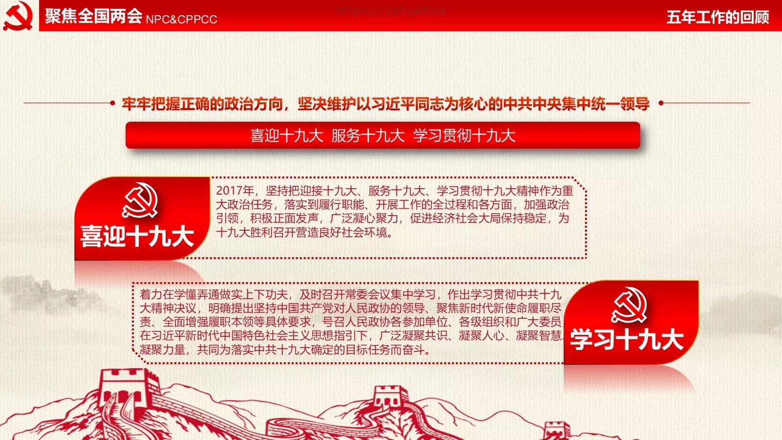 全国两会解读PPT模板 第 16 页预览图