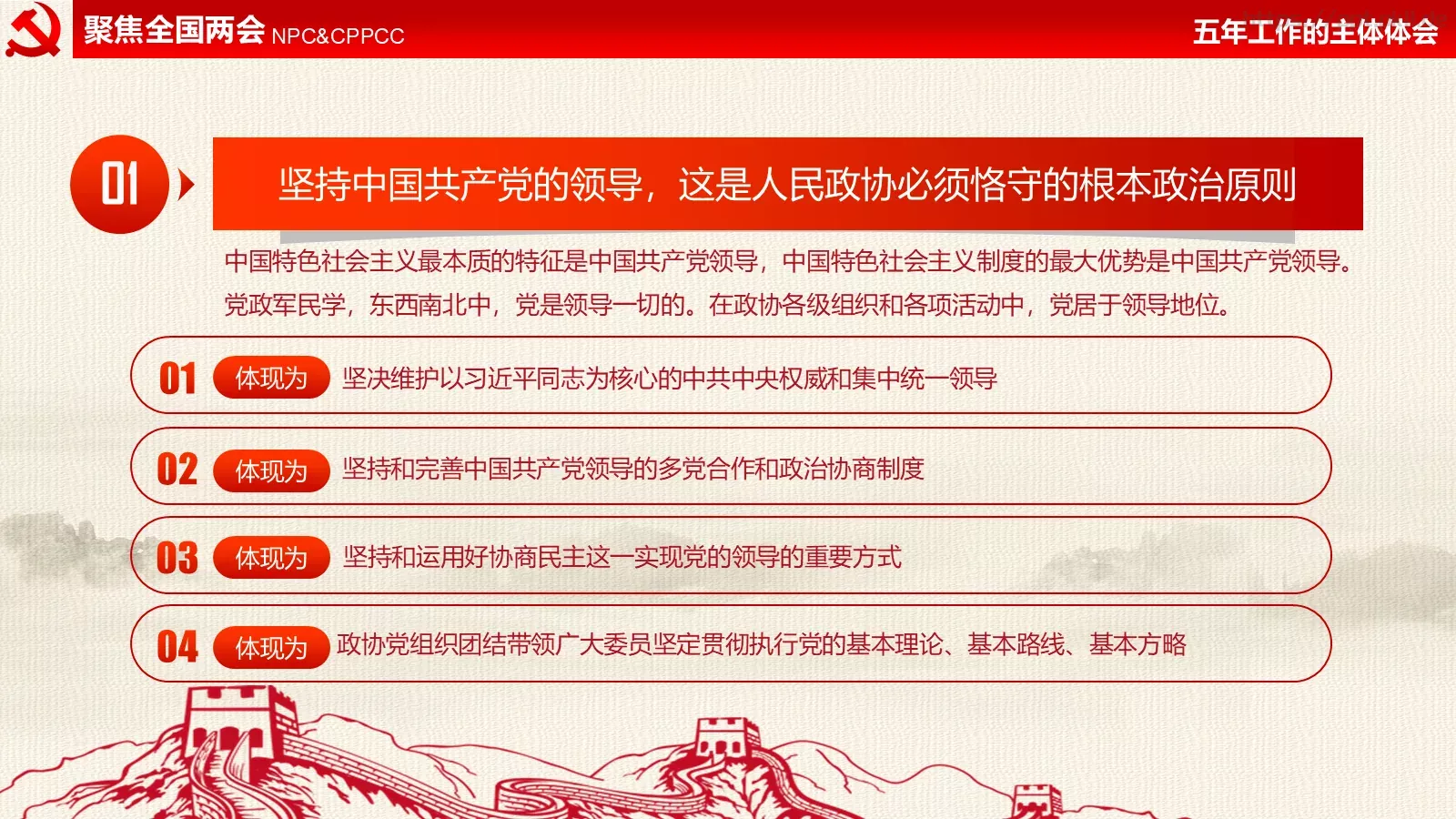 全国两会解读PPT模板 第 35 页预览图