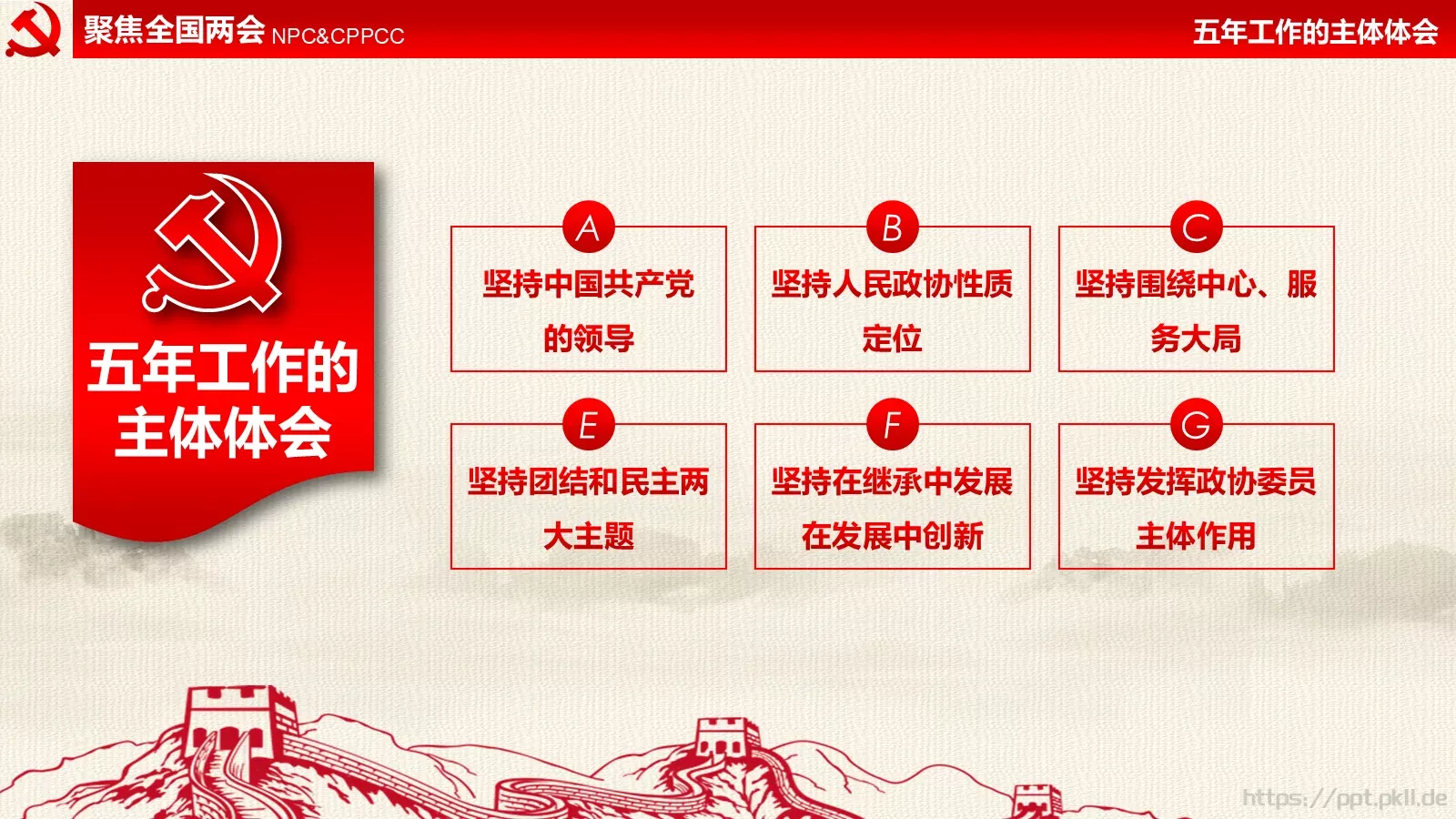 全国两会解读PPT模板 第 34 页预览图