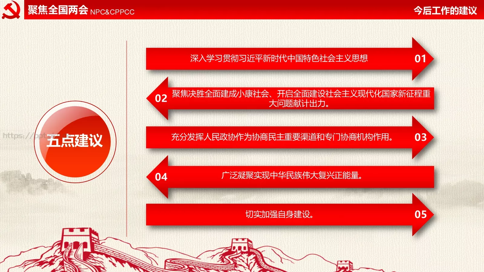 全国两会解读PPT模板 第 44 页预览图