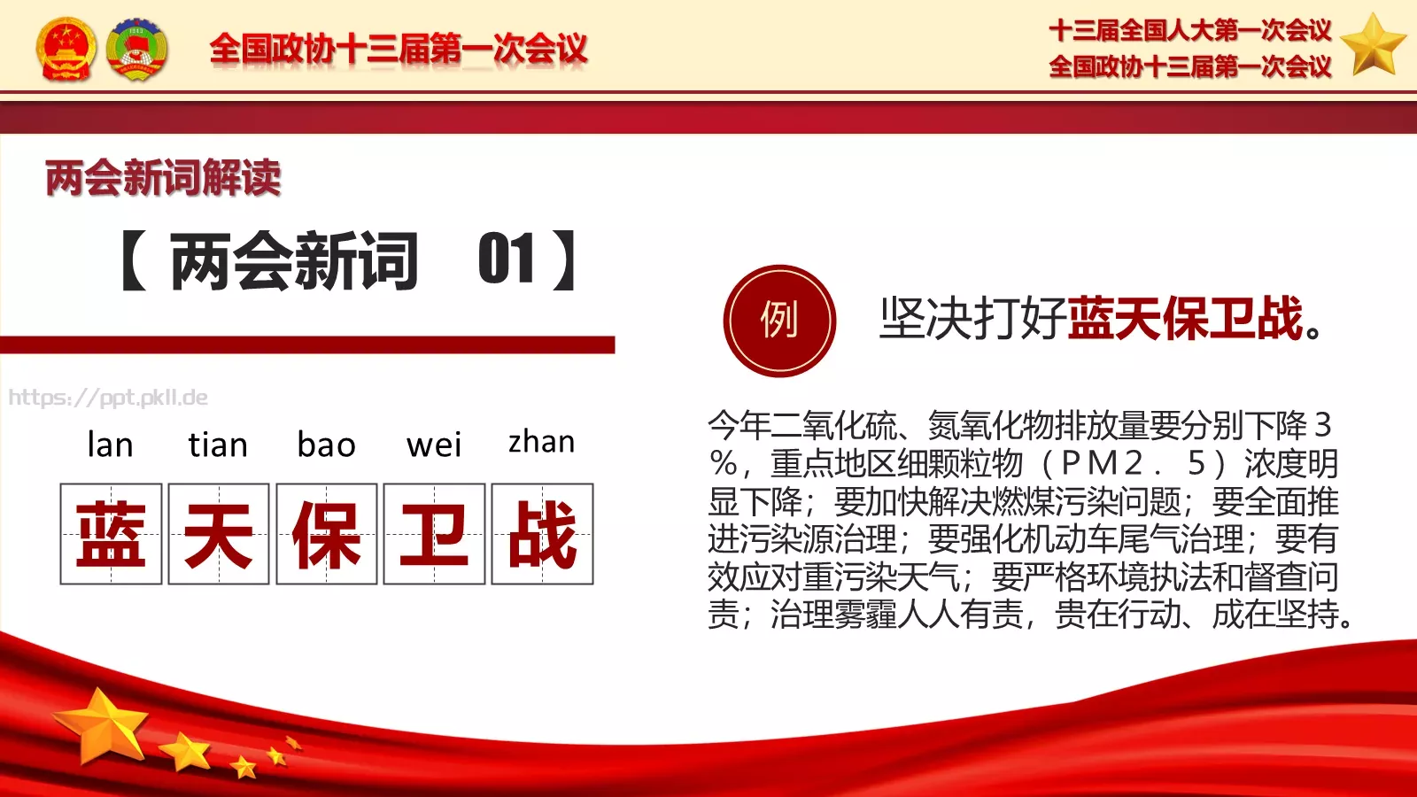 2018两会解读第一季PPT模板 第 15 页预览图