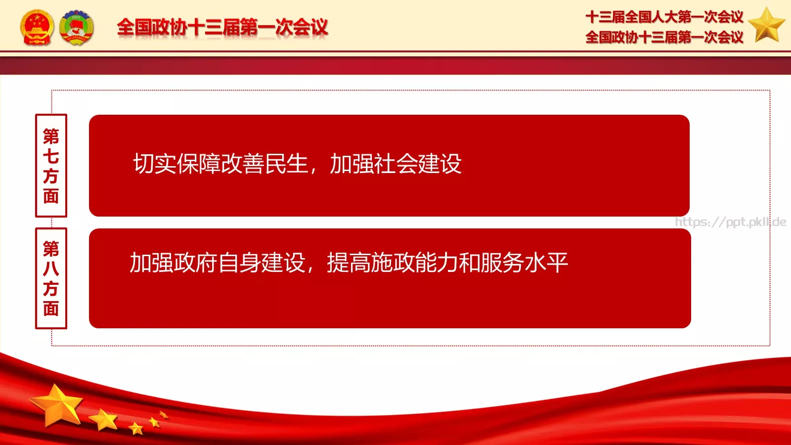 2018两会解读第一季PPT模板 第 40 页预览图
