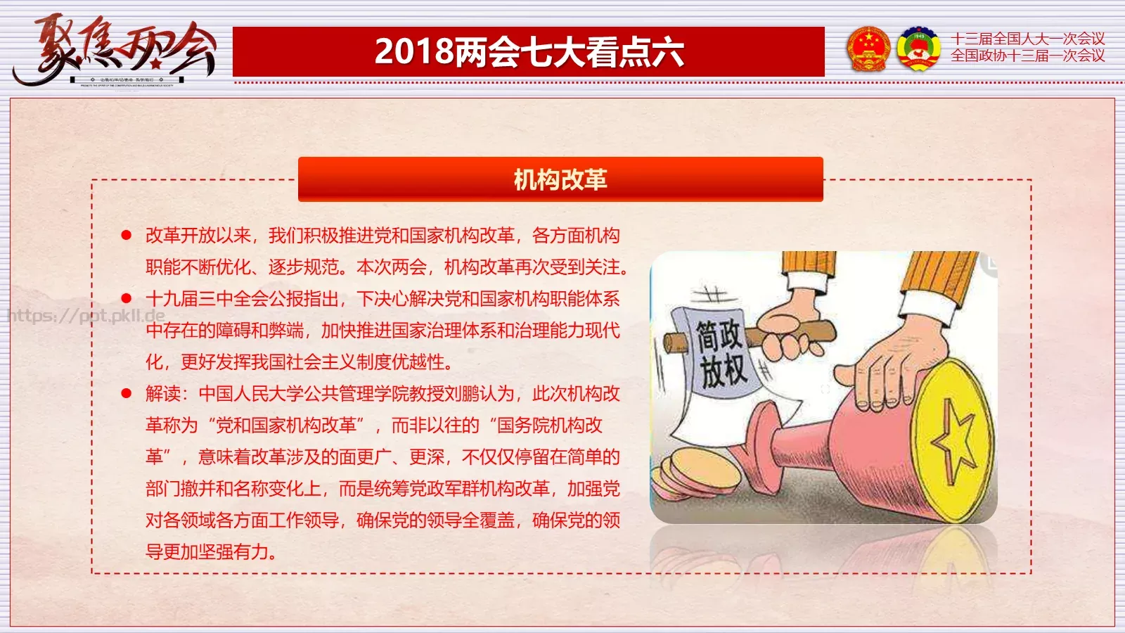 2018两会解读第一季PPT模板 第 12 页预览图