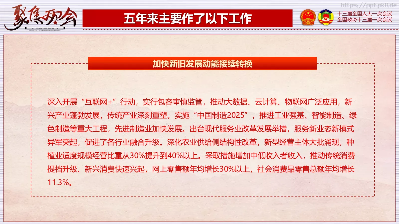 2018两会解读第一季PPT模板 第 29 页预览图