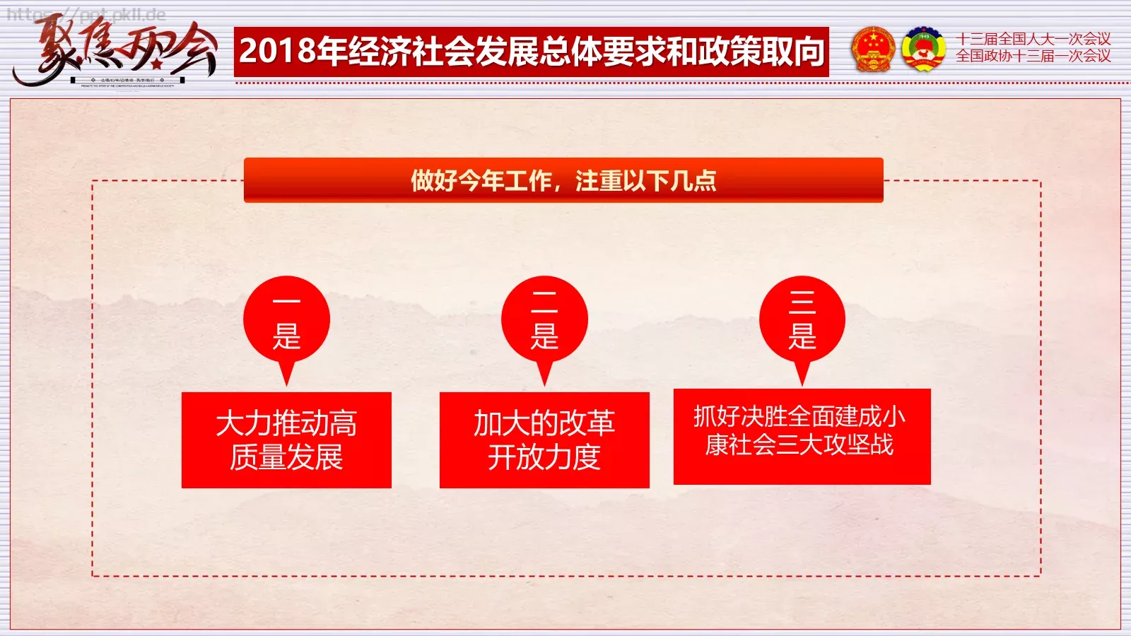2018两会解读第一季PPT模板 第 41 页预览图