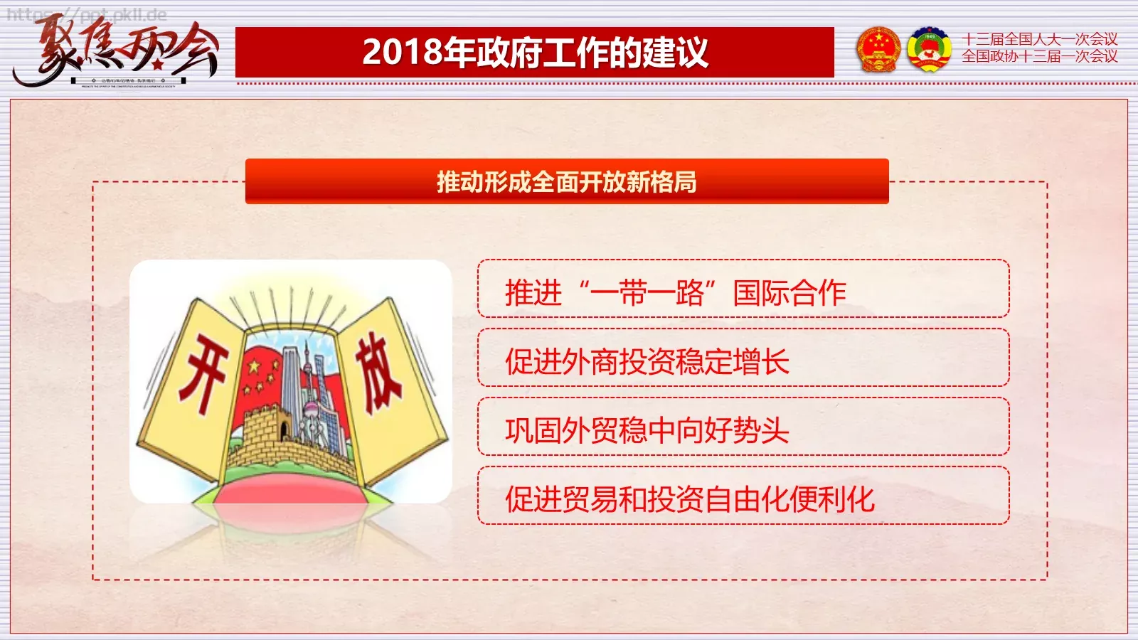 2018两会解读第一季PPT模板 第 53 页预览图