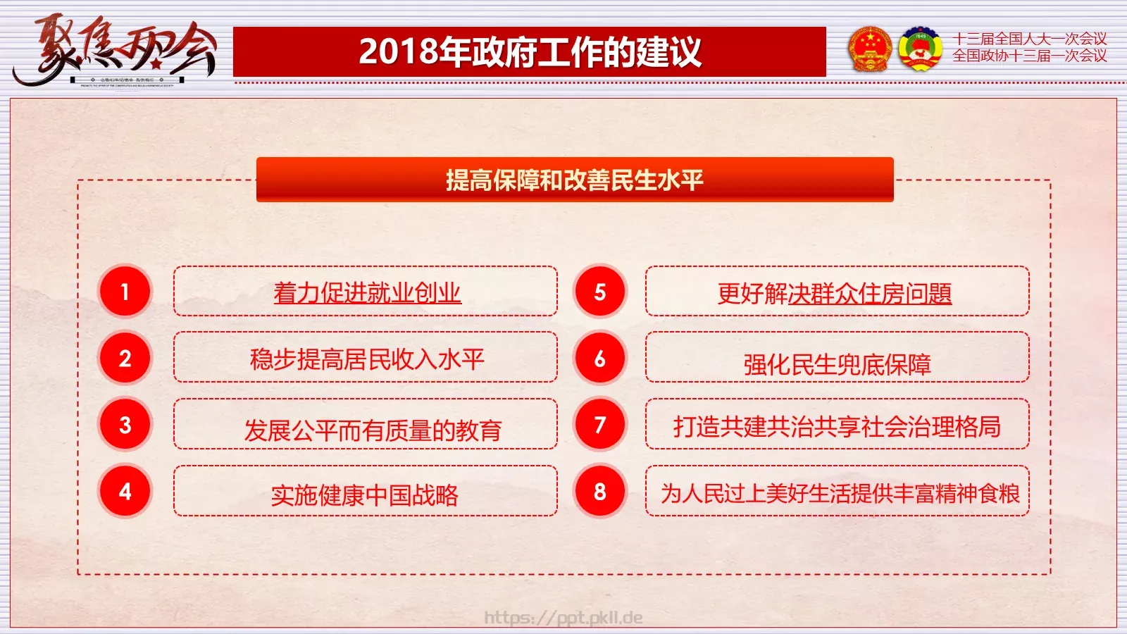 2018两会解读第一季PPT模板 第 54 页预览图