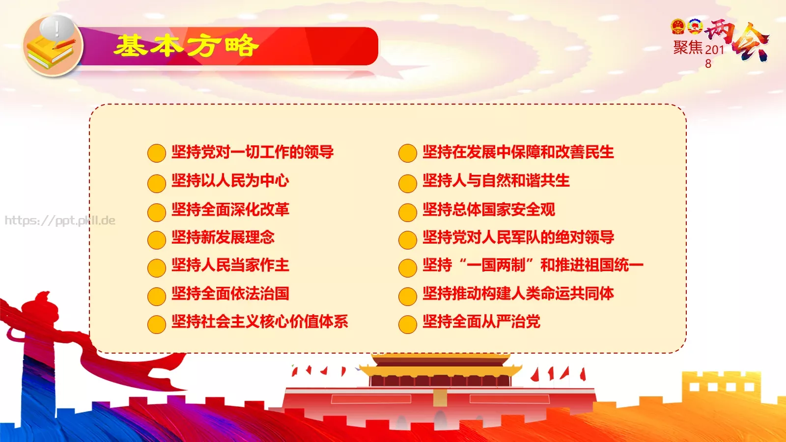 两会解读第一季PPT模板 第 19 页预览图