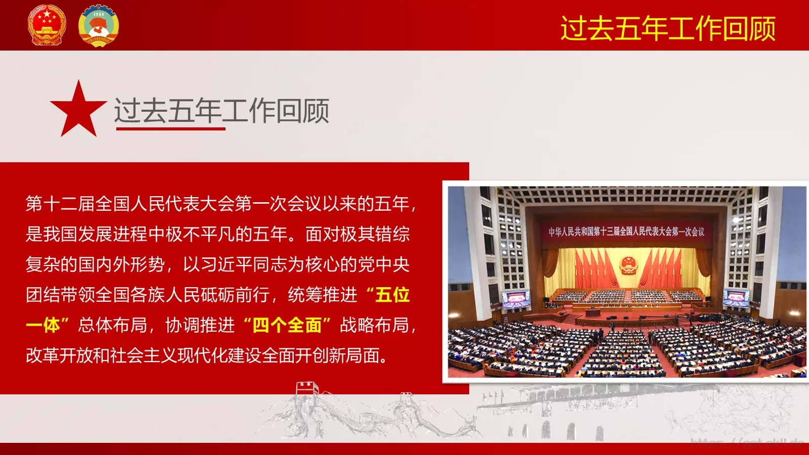 聚焦两会解读PPT模板 第 5 页预览图