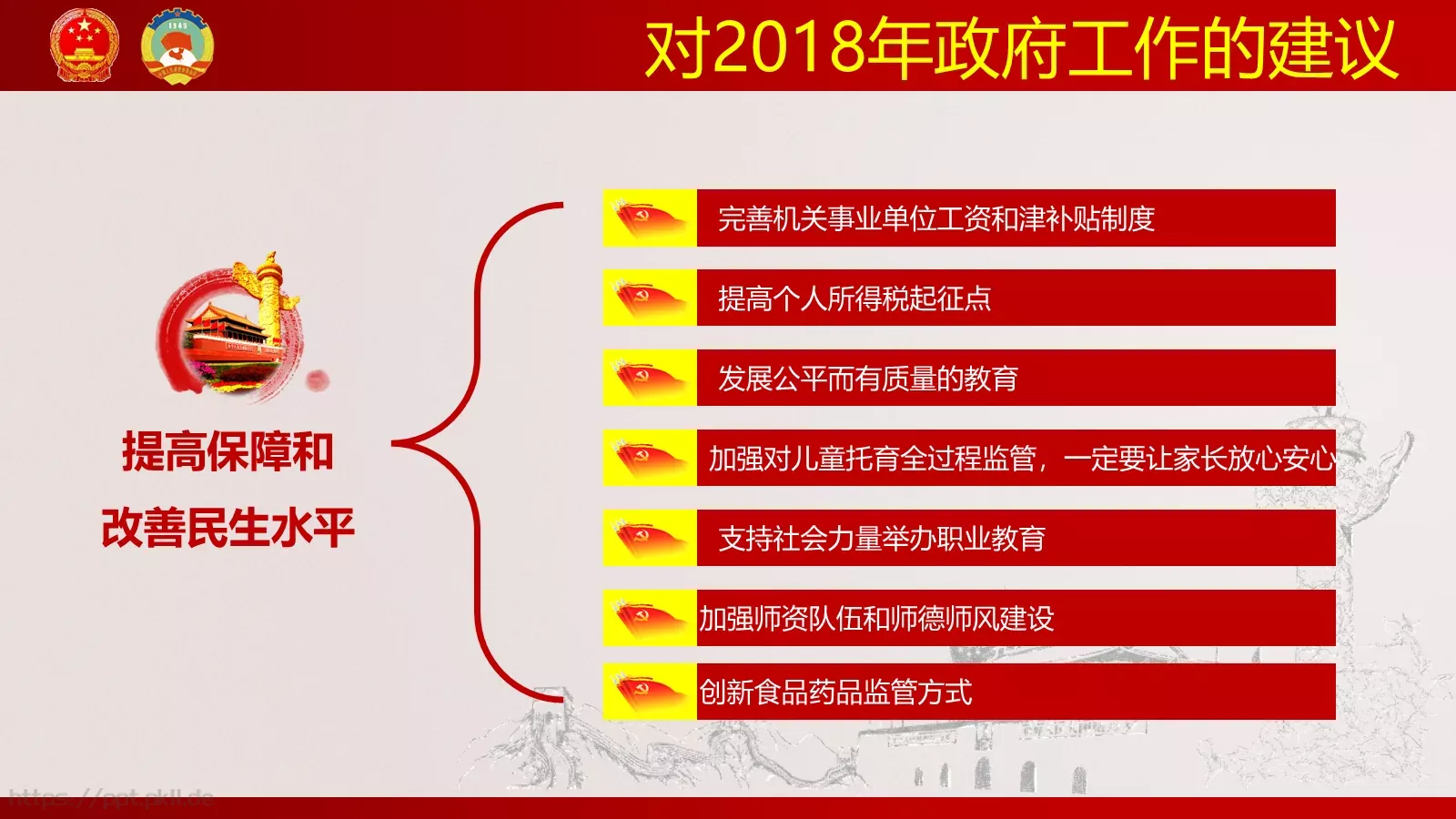 聚焦两会解读PPT模板 第 21 页预览图