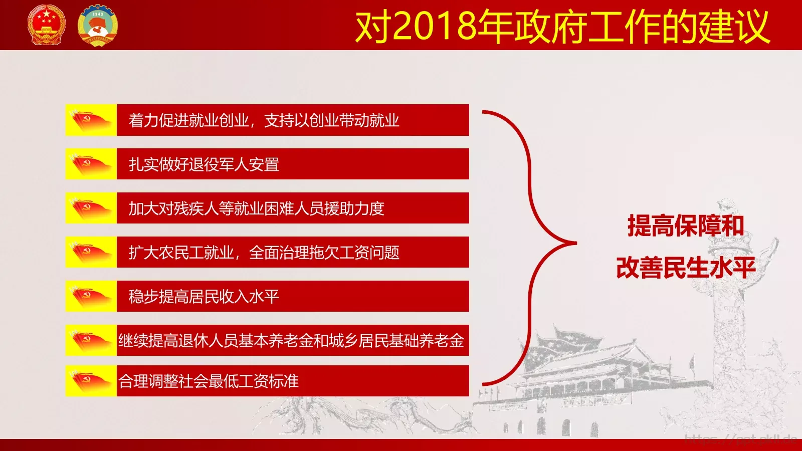 聚焦两会解读PPT模板 第 20 页预览图