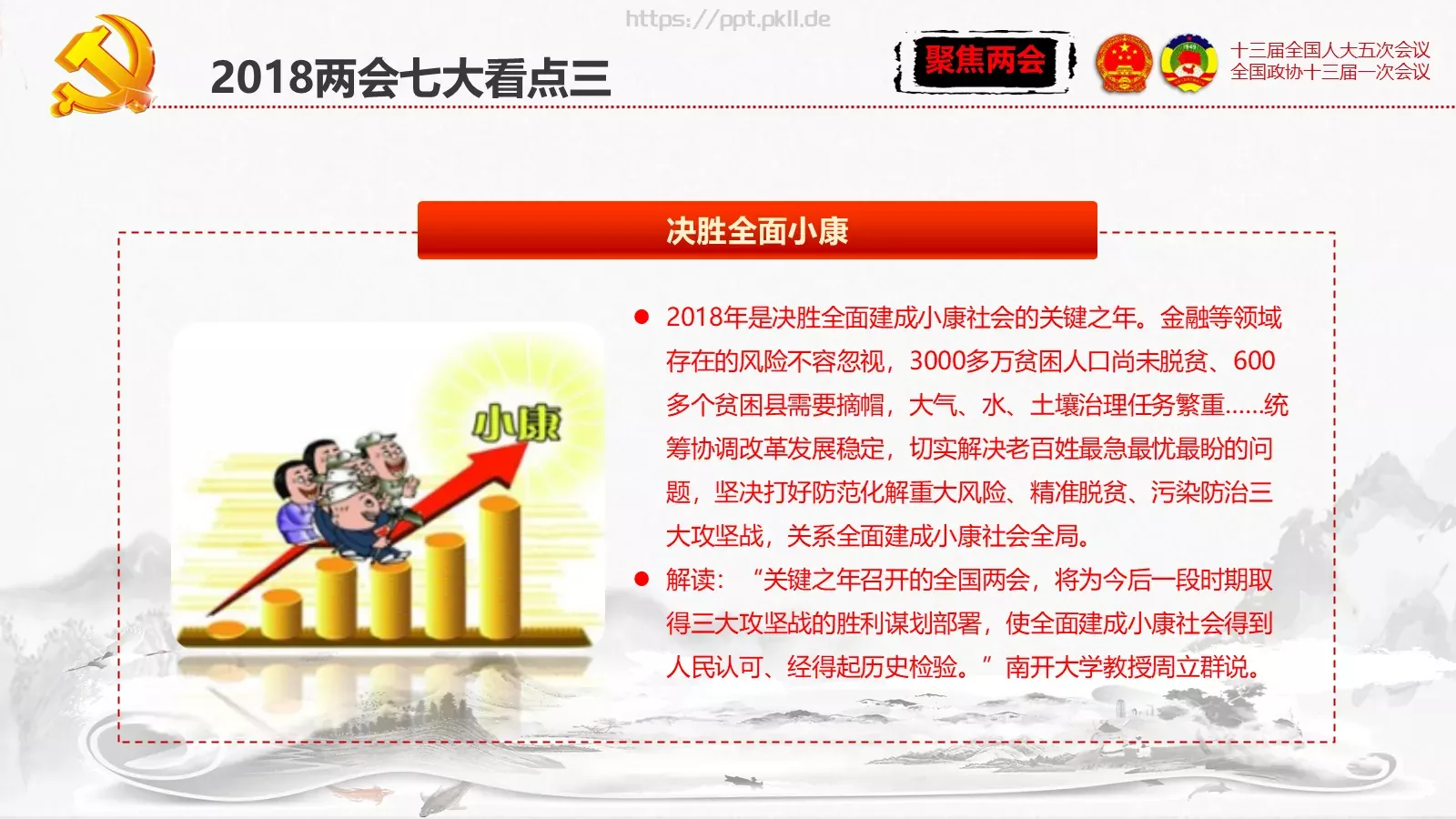 单位或党组织工作汇报PPT模板 第 12 页预览图