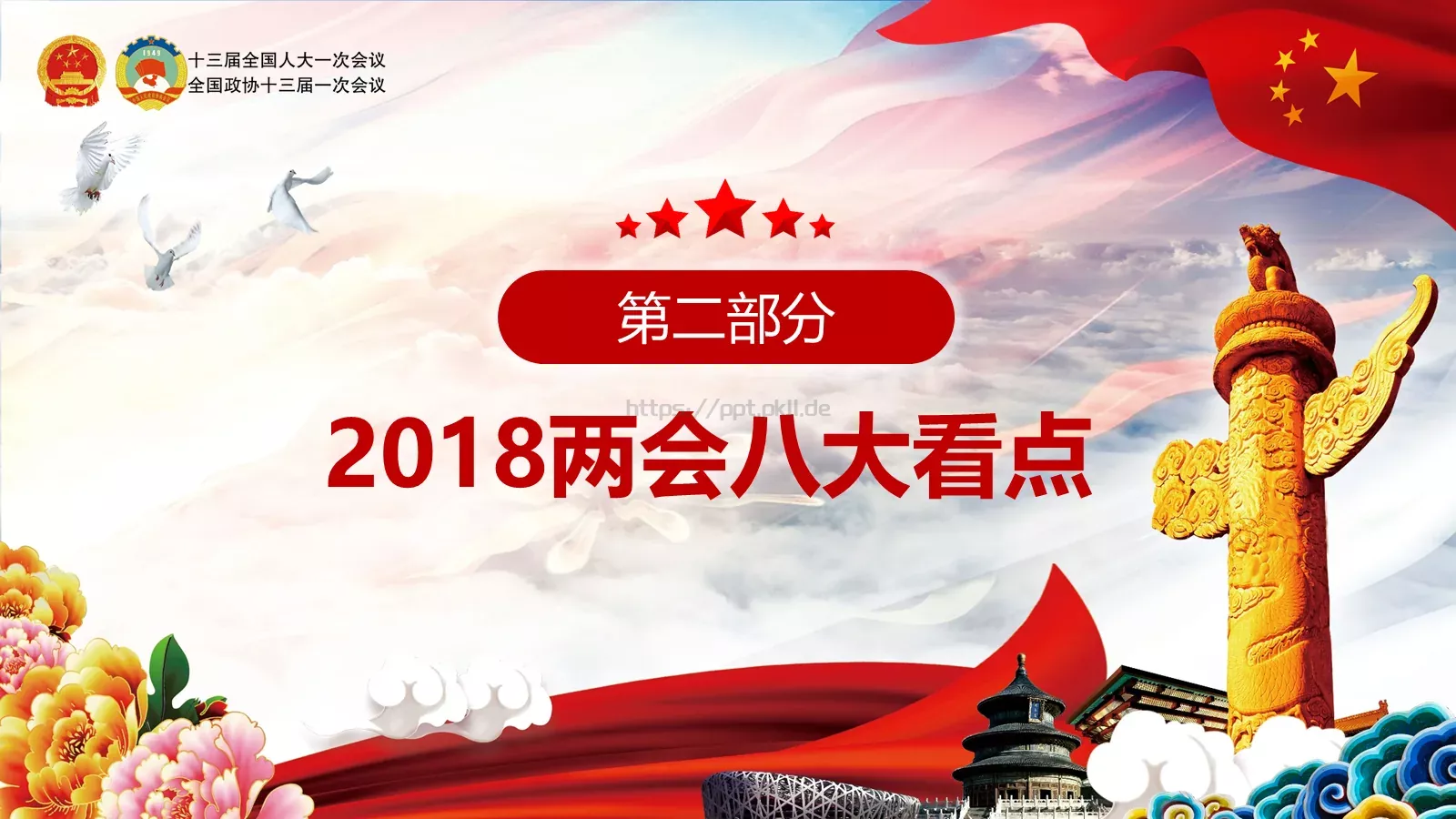 两会亮点归纳整理汇报PPT模板 第 8 页预览图