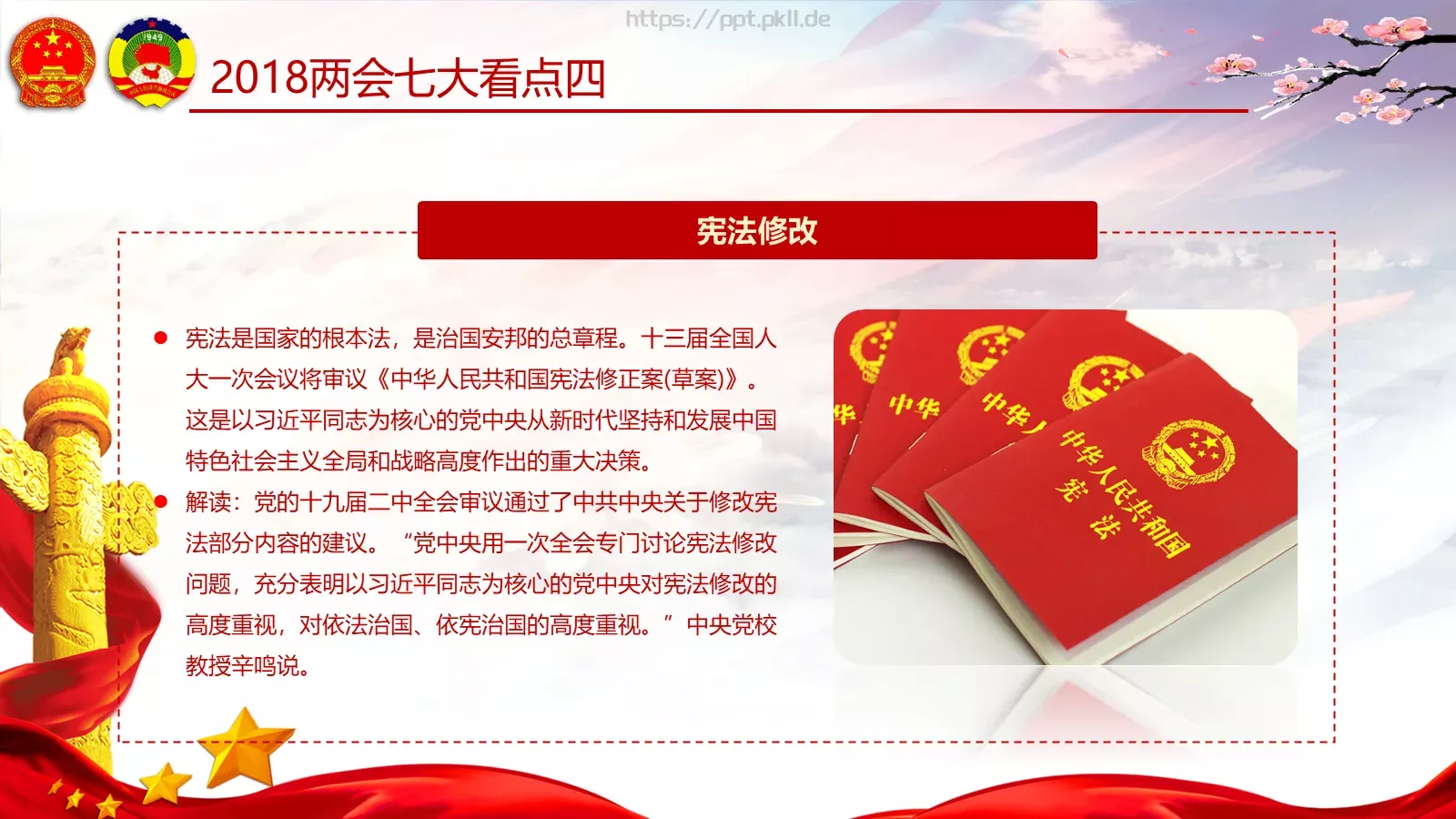 两会亮点归纳整理汇报PPT模板 第 13 页预览图