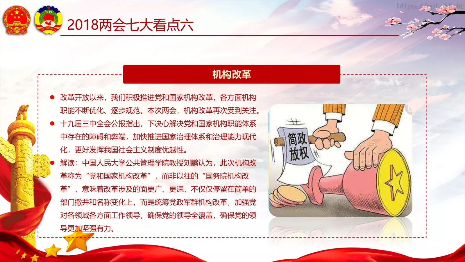 两会亮点归纳整理汇报PPT模板 第 15 页预览图